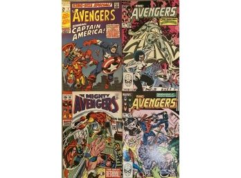 4 Marvel Avenger Comic Books From 1960/1980 Including Unlimited Vision