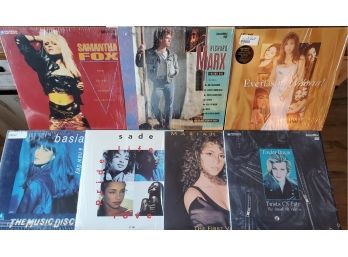 (6) Laser Disc Albums Taylor Dane, Mariah Carey, Richard Marx, Sade, Samantha Fox, Basia & Gloria Estefan