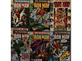 (6) Marvel Comics 'the Invincible Iron Man' #16-21 1969
