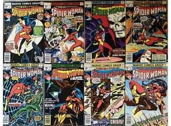 (8) Marvel Comics Group 'spider-woman' #1-8 Including 1st Spectacular Edition 1978