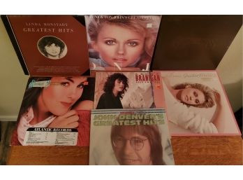 (7) Record Albums (2) Olivia Newton John,  John Denver, (2) Laura Brannigan, Linda Ronstadt, The  Carpenters
