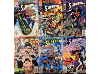 (6) Superman Comics (1991, DC) #54-59 Incl. 'time And Time Again!'