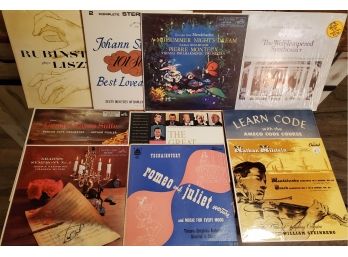 (10) Record Albums Including Mid Summer Nights Dream, Romeo & Juliet, Liszt & More