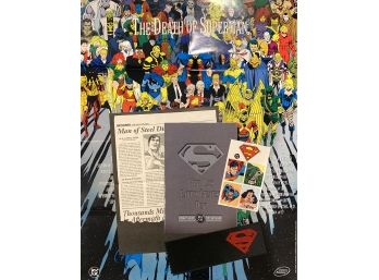 Superman Memorial Set Incl. Fold Out Poster, Superman #75 (1992, DC)
