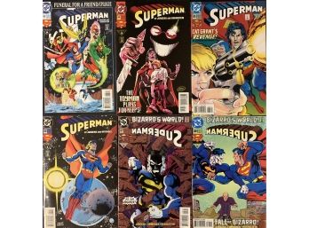 (6) Superman Comics (1993-1994, DC) #83-88 Incl. 'Funeral For A Friend/Epilogue'
