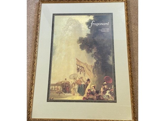 Fragonard Original Poster - 'Grand Palais Print Sept 1987 - Jan 1988'