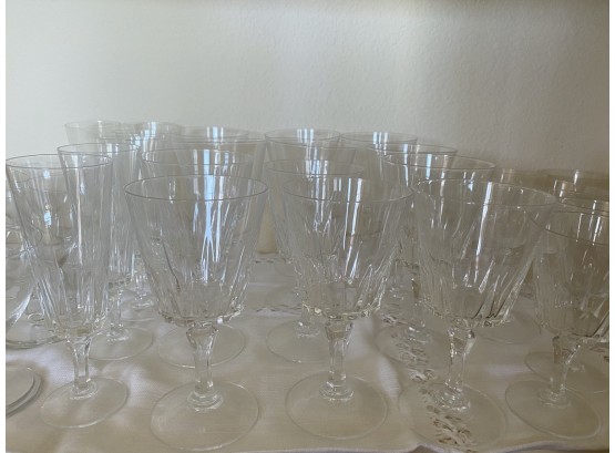 Huge Collection Of Vintage & Antique Glassware And Barware Including Champagne Coupes