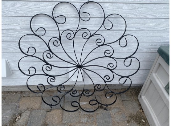 Black Wrought Iron Scroll Wall Hanging