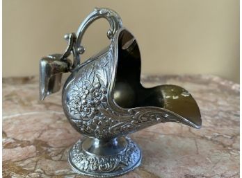 Antique Highly Detailed Sugar Scuttle With Scoop