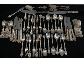 Reed & Barton Sterling Silver -Francis Dinner Flatware Set Service For 12 (66 Pieces)