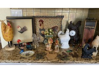 Large Collection Of Rooster Decor