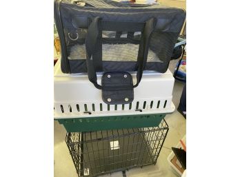 Group Of 3 Pet Cages For Small-Sized Dogs Or Cats Including Precision & Sherpa