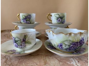 Lot Of French Antique Compatible China Pieces