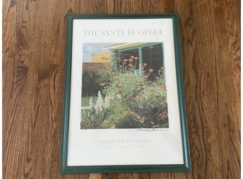 Large Signed Poster 'The Santa Fe Opera'