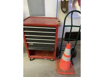 Craftsman Red Tool Storage On Wheels With Dolly