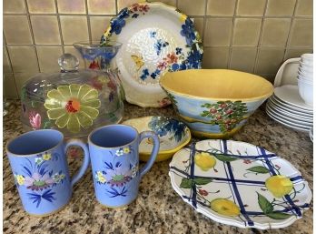 Lovely Collection Of Italian Tuscan Themed Kitchenware & Serving Pieces