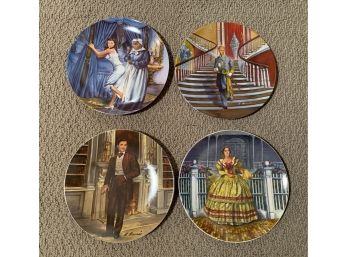 Lot Of 4 Gone With The Wind Decorative Plates By Edwin M. Knowles China