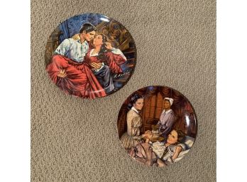 Lot Of 2 Gone With The Wind Decorative Plates By Edwin M. Knowles China