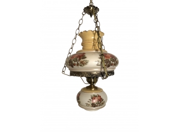Vintage Hanging Floral Lamp