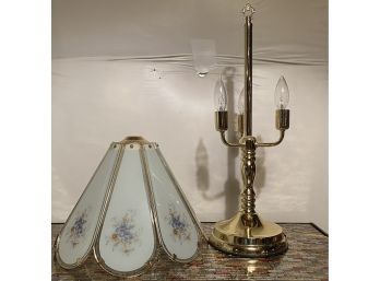 3 Bulb Lamp With Glass Shade