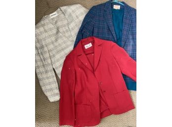 Grouping Of Three Ladies Designer Suit Sets Including Pendleton & Hunts Valley