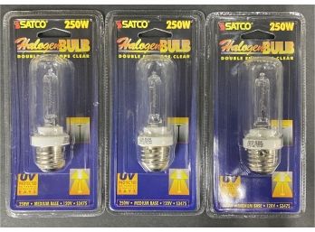 (3) SATCO Halogen 250W Bulbs