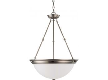 Nuvo 60/3248 Brentwood 3 Light 20 Inch Brushed Nickel Pendant Ceiling Light