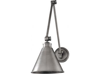 Hudson Valley 4721-AN Exeter Vintage Antique Nickel Swing Arm Wall Lamp MSRP: $588.00