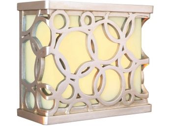Craftmade ICH1620-BN Illuminated Chime System Hand-Carved Circular Lighted LED Door Chime, Brushed Nickel