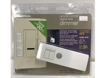(2) LUTRON Remote Control Digital Fade Dimmers (ivory)
