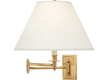 Robert Abbey 1504X Kinetic Brass Traditional Antique Brass Swing Arm Wall Lamp MSRP: $313.00