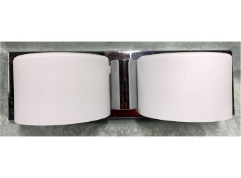 Hinkley Daria 2 Light 17 Inch Chrome Bath Vanity Wall Light In LED, Etched Opal Glass