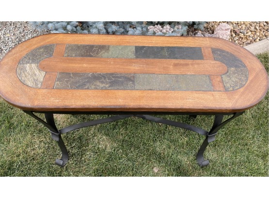Wood And Metal Table