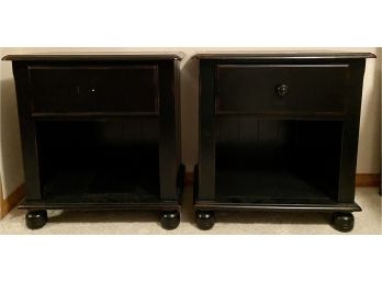 2 Solid Wood Single Drawer Night Stands