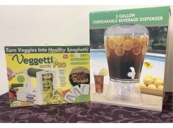 Vegetti Pro And Unbreakable Beverage Dispenser