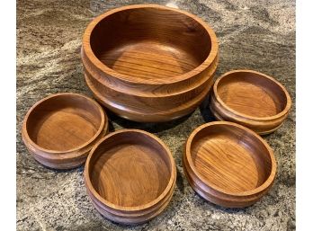 Wooden Bowl Set Made In Thailand