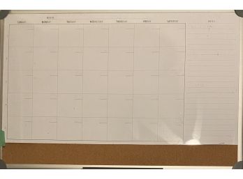 Dry Erase Whiteboard Calendar