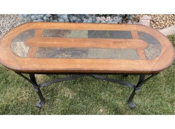 Wood And Metal Table
