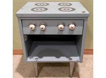 Cute Hand Painted 'Oven' Side Table
