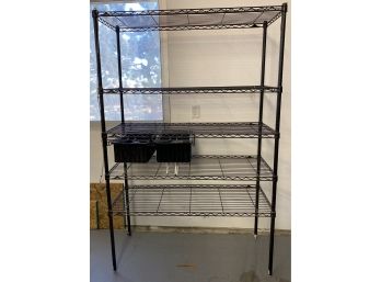 One Metal Work Shelf With 2 Pull Out Drawers