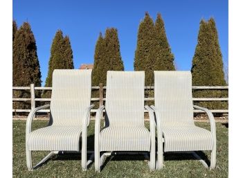 3 Grey Outdoor Patio Chairs