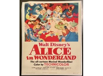 1951 Walt Disney's Alice In Wonderland  Poster 51 Of 408