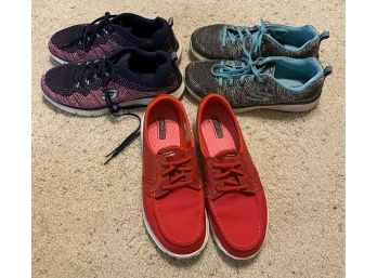 3 Pairs Of Size 9 Sketchers