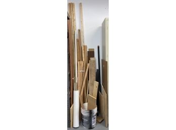 Lot Of Misc. Wood Incl. Hardwood Planks