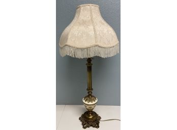 Brass And Ceramic Decorative Lamp