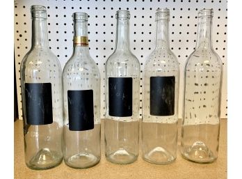 Glass Bottles With Mini Chalkboard Labels