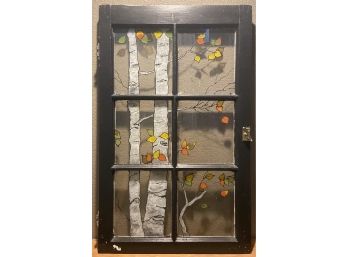 Hand Painted Stained Glass Window Wall Art