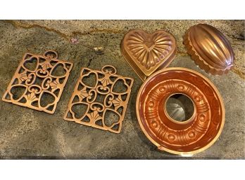 Misc. Copper Colored Kitchen Items