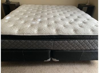 King Sized Bed With Box Spring And Collapsing Frame
