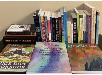 Assorted Books Including Cookbooks, Informative, & More